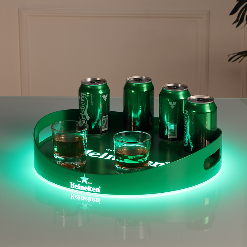 Rechargeable Led Serving Tray with luetooth Speaker